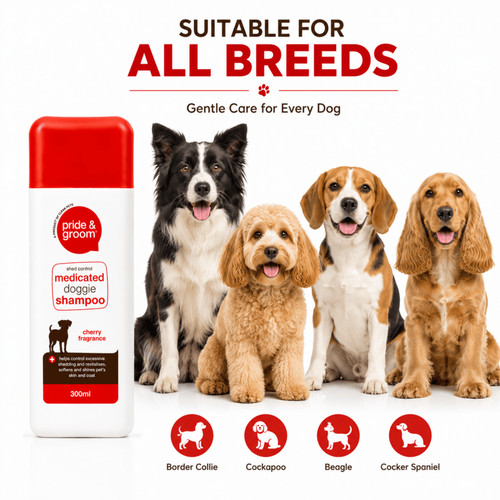 300ml medicated dog shampoo - 300ml,