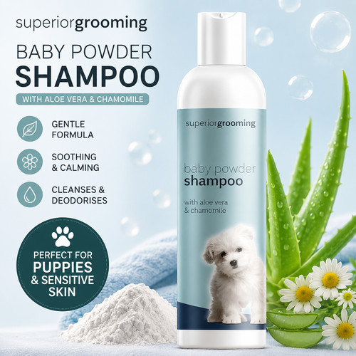 Dog shampoo baby - baby, powder