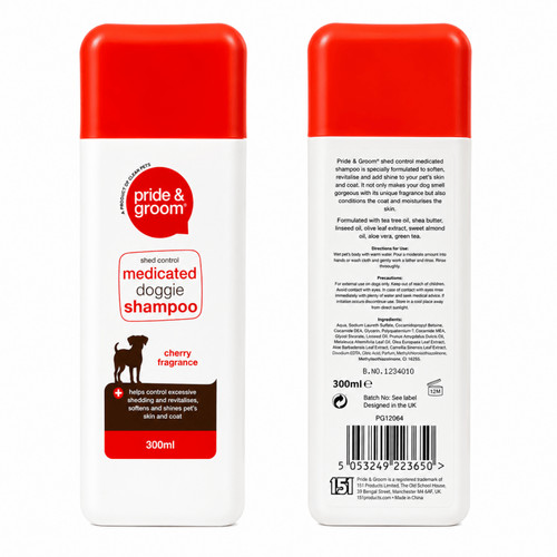 300ml medicated dog shampoo - dog,