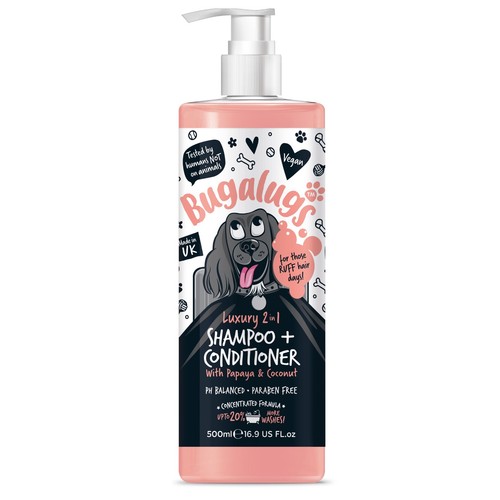 Bugalugs 2in1 dog shampoo - dog,